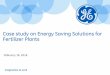 Case study on Energy Saving Solutions for Fertilizer Plants-IGF... · Case study on Energy Saving Solutions for Fertilizer Plants February 16, 2016 . Introduction ... Efficiency Improvement…