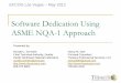 Software Dedication Using ASME NQA-1 Approach...(ASME N QA -1a -2009, Part II, Subpart 2.14, Section 40 3) [ ] Yes [ X ] No If Yes, then the replacement item is not equivalent and