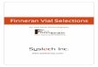 Finneran Vial Selections... Email:info@systech-tyo.com Tel:042-645-0031 Vials Closures 98060 53608 ほぼすべてのオートサンプラーで使用できます。Finneran 