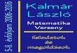 Kalmár László - Paragvári · 2006-2016 Kalmár László Matematika Verseny feladatok feladatok feladatok és és és megoldások megoldások megoldások