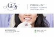 PRICELIST - Audy Dental ... contoh perhitungan gigi tiruan lepasan gigi tiruan akrilik : 1 gigi hilang