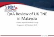QAA Review of UK TNE in Malaysia MQA Circular No. 4/2017 Policy on Quality Assurance of Foreign Programs