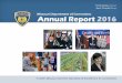 Missouri Department of Corrections Annual Report 2016 · statistical analysis of agency spending from Fiscal Year 2009-2015, while looking for sustained growth in Minority Business
