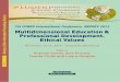 Multidimensional Education & Professional Development ...Multidimensional Education & Professional Development. Ethical Values November 12-14, 2015 - Targoviste (Romania) Editors Antonio