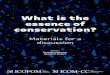 What is the essence of conservation?network.icom.museum/fileadmin/user_upload/...FINAL.pdf · What is the essence of conservation? Materials for a discussion Papers from the ICOM-CC