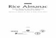 Rice almanac: sourcebook for the most important economic activity on earth · Rice around the world 111 Recent developments in the rice sector Myanmar has a predominantly agricultural
