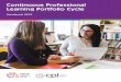 Continuous Professional Learning Portfolio Cycle · The CPL Portfolio Cycle Handbook is an instructional guide developed by the College of Early Childhood Educators (the College)