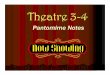 Theatre 3-4 pantomime[1].ppt - Deer Valley Unified School District · 2016-09-15 · Pantomime Evolves In the 17 th century… Ballet pantomimes with an emphasis on dames were performed