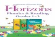 Phonics & Reading · Seond Grade Sample esson 4 First Grade Student Book Sample Lesson 2 Horizons Phonics & Reading 1,Workbook One Say the name of each picture. Print the capital