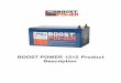 BOOST POWER 1212 Product Descriptionblitzgeneratorenakkus.de/wp-content/uploads/BOOST_POWER...Boost Power 1212 Product Description Page 3 of 12 List of Figures Figure 3-1 Typical Discharge
