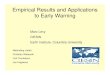 Empirical Results and Applications to Early Warning · Empirical Results and Applications to Early Warning Marc Levy CIESIN Earth Institute, Columbia University Malanding Jaiteh Christian