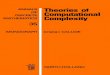 THEORIES COMPUTATIONAL COMPLEXITYcristian/crispapers/CristianCalude... · independent theories of computational complexity, whose selection is motivated by their intrinsic importance