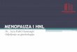 MENOPAUZA I HNL - IZ KUCE/ ¢  2017-04-28¢  ¢â‚¬¢Prijevremena menopauza (menopausa precox)