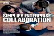 Simplify enterpriSe collaboration Simplify enterpriSe collaboration The Intel Unite¢® solution Today,