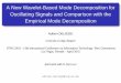A New Wavelet-Based Mode Decomposition for …...A New Wavelet-Based Mode Decomposition for Oscillating Signals and Comparison with the Empirical Mode Decomposition Adrien DELIÈGE