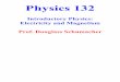 Physics 132dws/class/132/lecture_recap.pdf · Physics 132 Introductory Physics: Electricity and Magnetism Prof. Douglass Schumacher . Recap: Lecture #1 Electric Charge and Coulomb’s