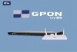 GPON - Ekselans by ITSOLT 8E • GPON networks headend • Intuitive configuration through EK NMS software and with EK PROV+ provisioning software • Compatbile with Ekselans ONTs