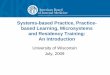 Systems-based Practice, Practice- based Learning ... · Systems-based Practice, Practice-based Learning, Microsystems and Residency Training: An Introduction University of Wisconsin