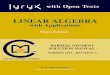 Linear Algebra With Applicationsdkatz.faculty.ku.edu/Math 290/Nicholson-OpenLAWA-2019A... · advancing learning Linear Algebra with Applications Open Edition Base Text Revision History