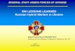 EW LESSONS LEARNED Russian Hybrid Warfare in Ukraine · Orlan-10 2017 - 641 cases of the of enemy UAV usage observed MARIUPOL DONETSK LUHANSK 250 cases of UAV employment by enemy