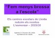 “Fem menys brossa a l’escola” - Ajuntament de Lleida · nos les vostres fitxes abans del divendres 22 de gener de 2016 1. DIAGNOSI DE LA SITUACIÓ INICIAL (Primera diagnosi)