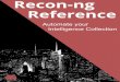 Recon-ng Reference - Striker Security · 2017-11-30 · Recon-ng is an incredible tool for automating OSINT collection, but its power comes with complexity. Modules oﬀer their own