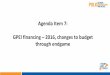 Agenda Item 7: GPEI financing 2016, changes to budget ...polioeradication.org/wp-content/uploads/2016/07/POB_Mtg20150925_ppt6.pdf · • The FAC believes that assuming intermediate