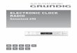 ELECTRONIC CLOCK RADIO - NUREG GmbH · 2017-07-31 · memo set e w on/off display down timer + vol. ... polski 42-46 Česky 12-16 portuguÊs 47-52 ΕΛΛΗΝΙΚΑ 17-23 slovenŠČina