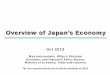 Overview of Japan’s Economy · New downside risks have emerged, including the possibility of a longer growth slowdown in emerging market economies, especially given risks of lower