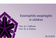 Eosinophilic esophagitis in children · Learning objectives Eosinophilic esophagitis (EoE) in children:-Signs and symptoms ?-How to diagnose EoE ?-How to treat EoE ?