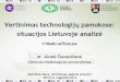 Vertinimas technologij¥³ pamokose ... Vertinimas technologij¥³ pamokose: situacijos Lietuvoje analiz¤â€”