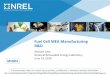 Fuel Cell MEA Manufacturing R&D - hydrogen.energy.gov · Fuel Cell MEA Manufacturing R&D Michael Ulsh National Renewable Energy Laboratory. June 14, 2018. MN001. This presentation