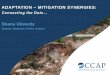 ADAPTATION MITIGATION SYNERGIESccap.org/assets/5a_Udvardy_Adaptation-Mitigation_Nov-15-2013.pdf · for mitigation or adaptation (2) Identifying synergies (3) Enhancing response capacity