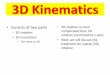 3D Kinematics - Institut Teknologi Bandunginformatika.stei.itb.ac.id/.../AljabarGeometri/... · 3D Kinematics • Consists of two parts –3D rotation –3D translation • The same