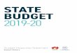 STATE BUDGET 2019-20...Budget Paper 5 2019-20 Budget Measures Statement Presented by the Honourable Rob Lucas MLC Treasurer of South Australia on the occasion of the Budget for 2019-20Enquiries