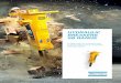HydrauliC breaKers sb ranGe - SMC Makina · HYDRAULIC BREAKERS – SB RAngE Application overview Mining & quarrying SB MB HB Preliminary works Overburden removal Bench, road & ramp