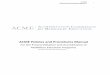 Policies and Procedures Manual - ACME Policies and Procedures Manual i ACME Policies and Procedures