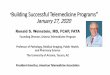 Ronald S. Weinstein, MD, FCAP, FATA · 1/1/2020  · “Building Successful Telemedicine Programs” January 27, 2020 Ronald S. Weinstein, MD, FCAP, FATA. Founding Director, Arizona