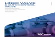 LINED VALVE - weeonweeon.co.kr/wp-content/uploads/2019/08/190718-lined-valve.pdf · Applied standard | 적용 규격 ... • API STANDARD 598 Valve Inspection and Testing • ASTM