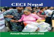CECI Nepal · 2017-06-06 · Keshava Koirala Country Representative CECI Nepal W e are pleased to present CECI’s Annual Progress Report for the Fiscal Year 2071-72 B.S. (2014-2015)