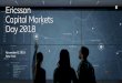 Ericsson CapitalMarkets Day 2018 · Growth strategy supported by M&A Networks Digital Services Managed Services Emerging Business — Growth areas where we need to strengthen our
