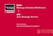 MOM - Message Oriented Middleware - Télécom ParisTech · Ada Diaconescu, INFRES Motivation - Pour quoi les Messages? (1 /2) RPC / RMI –Rappel 4 MOM/JMS, v2 • Couplage fort -