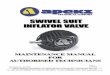 SWIVEL SUIT INFLATOR VALVE - Frogkick.nl...4 Swivel Suit Inflator Valve Maintenance Manual 5 Swivel Suit Inflator Valve Maintenance Manual 1. Using the Apeks back nut tool (AT43) and