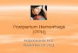 Postpartum Hemorrhage (PPH) (PPH) Anita Kostecki M.D. September 23, 2011. ... ¢â‚¬â€œ Need to be prepared