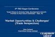 ‘Market Opportunities & Challenges’ (Trade Perspective) · Over 50 years cooperation with Fiji sugar industry Support for Fiji Sugar Corporation & Cane growers The Role of the