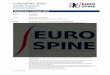 Oral presentations Wednesday, 5 October 2016 · EUROSPINE 2016 Scientific Programme Oral presentations v_Oct1 16/JR 5 QF12 THE DIFFERENCE OF BLOOD MARKERS BETWEEN PULMONARY EMBOLISM