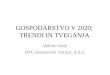 GOSPODARSTVO V 2020; TRENDI IN TVEGANJA · 2020-02-03 · KONČNO TROŠENJE IN AKTIVNOST • Po zadnjem četrtletju 2017 se je rast gospodarstva začela umirjati, v Sloveniji intenzivneje