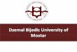 Dzemal Bijedic University of Mostar...Where is Mostar Mostar is a centre of Herzegovina Neretva Canton and it can be reached by plane (via Sarajevo, Split, Zagreb, Dubrovnik) or by