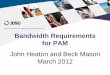 Bandwidth Requirements for PAM - IEEEgrouper.ieee.org/groups/802/3/100GNGOPTX/public/... · The SNR is reduced for multilevel PAM N coding because the eye height is reduced by the
