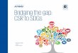 Bridging the gap: CSR to SDGs · Health, water and sanitation By 2022, there is to be improved and more equitable access to and utilisation of, quality, affordable health, water,